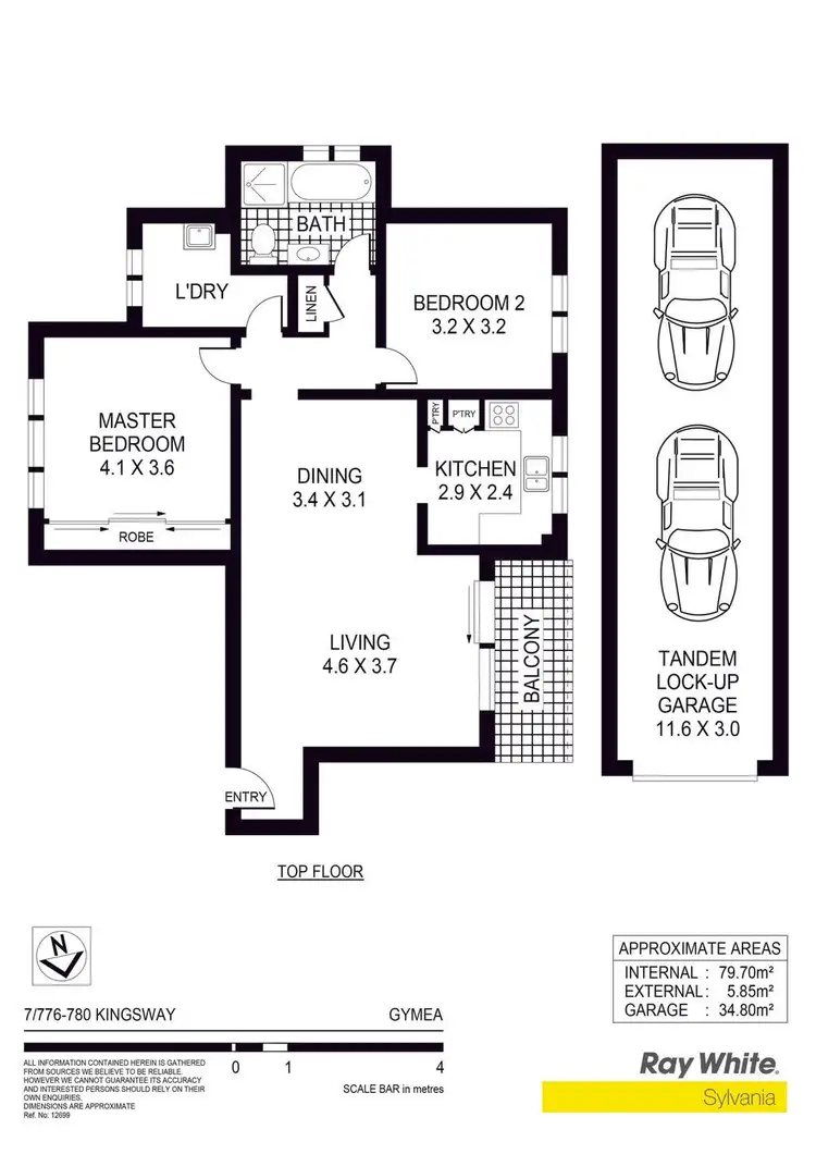 Floorplan of Homely unit listing, 7/776-780 Kingsway, Gymea NSW 2227