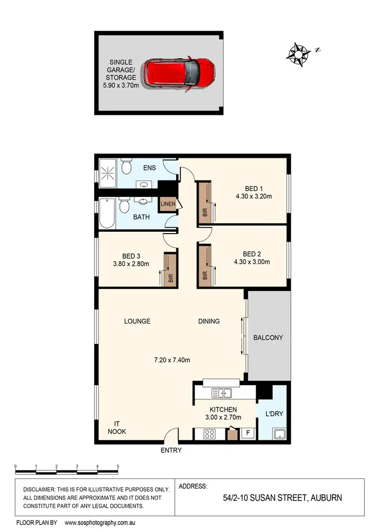 Floorplan of Homely apartment listing, 54/2-10 Susan Street, Auburn NSW 2144