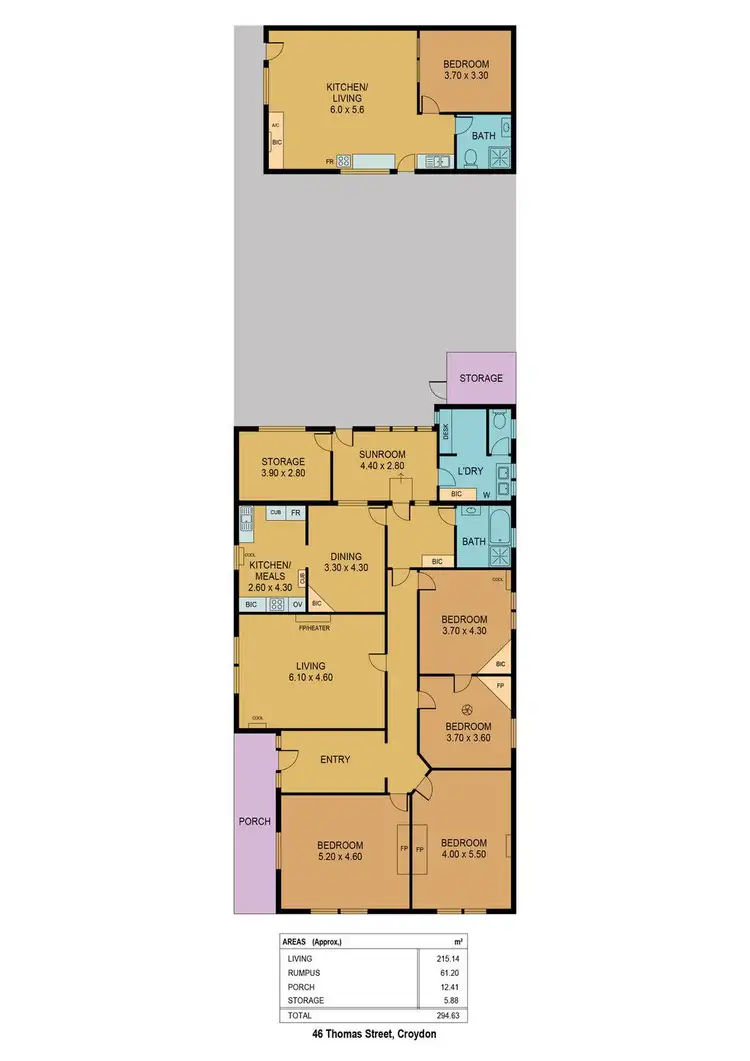 Floorplan of Homely house listing, 46 Thomas Street, Croydon SA 5008