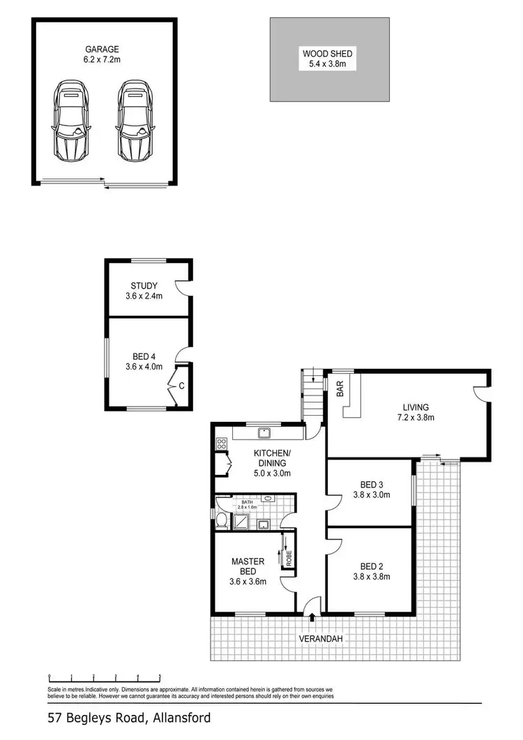 Floorplan of Homely house listing, 57 Begleys Road, Allansford VIC 3277
