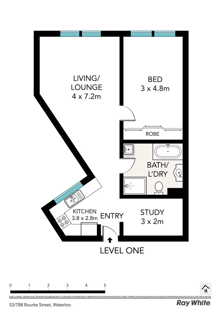 Floorplan of Homely apartment listing, 53/788 Bourke Street, Waterloo NSW 2017