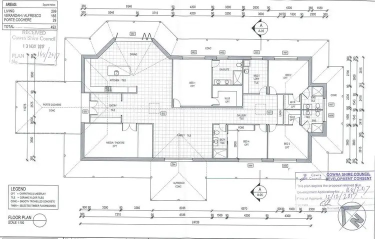 Floorplan of Homely rural property listing, 855B Darbys Falls Road, Cowra NSW 2794