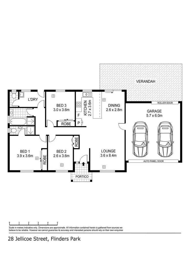 Floorplan of Homely house listing, 28 Jellicoe Street, Flinders Park SA 5025