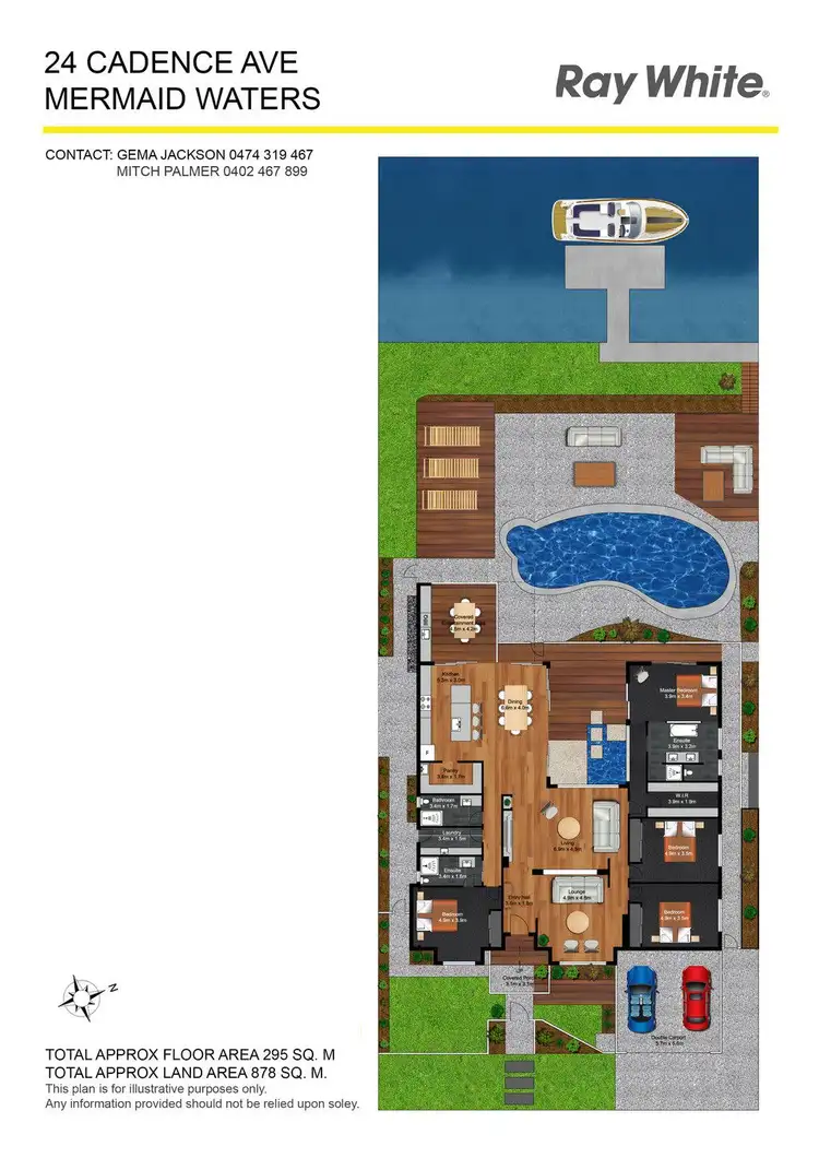 Floorplan of Homely house listing, 24 Cadence Avenue, Mermaid Waters QLD 4218