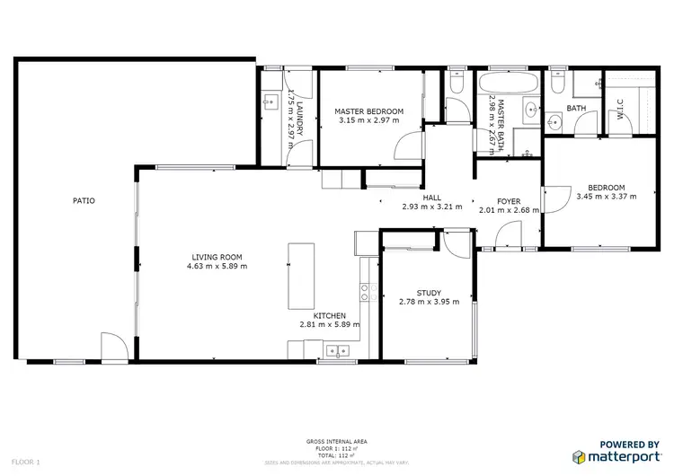 Floorplan of Homely townhouse listing, 3/463 Campbell Street, Swan Hill VIC 3585
