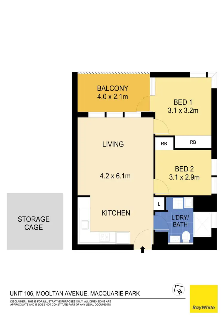 Floorplan of Homely unit listing, 106/6 Mooltan Avenue, Macquarie Park NSW 2113