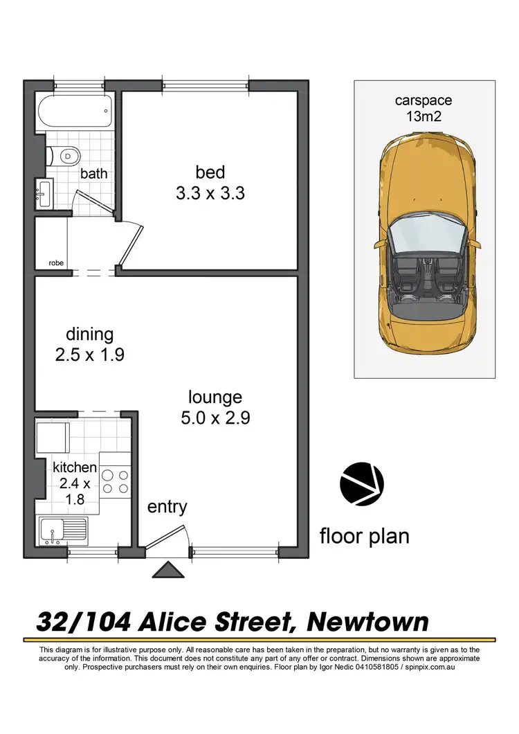 Floorplan of Homely apartment listing, 32/104 Alice Street, Newtown NSW 2042