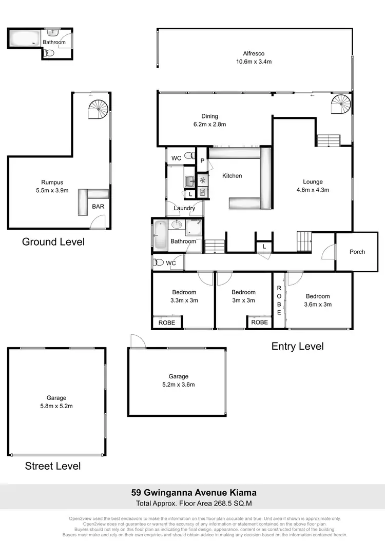 Floorplan of Homely house listing, 59 Gwinganna Avenue, Kiama NSW 2533