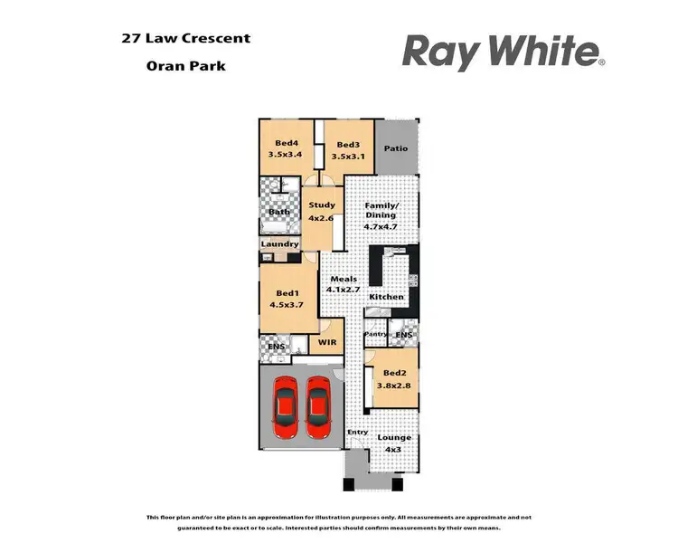 Floorplan of Homely house listing, 27 Law Crescent, Oran Park NSW 2570