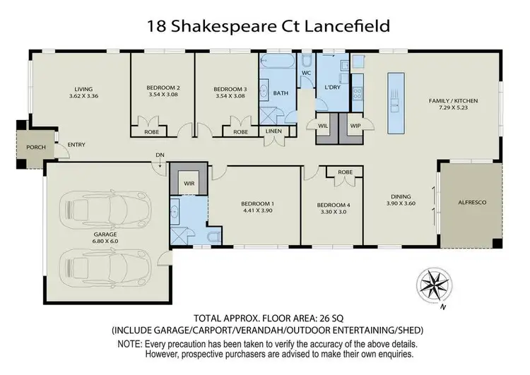 Floorplan of Homely house listing, 18 Shakespeare Court, Lancefield VIC 3435