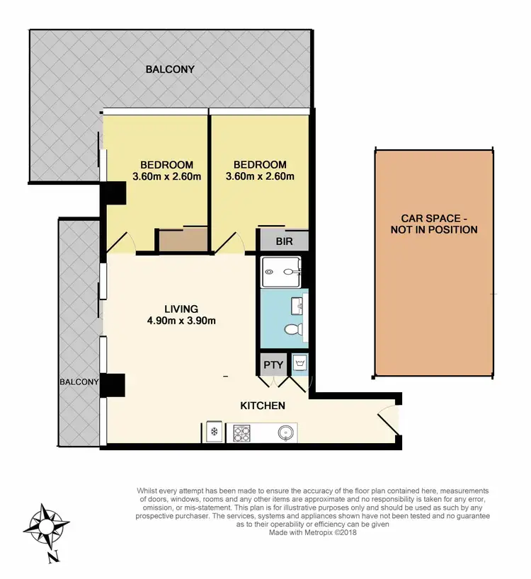 Floorplan of Homely apartment listing, 210/77 River Street, South Yarra VIC 3141