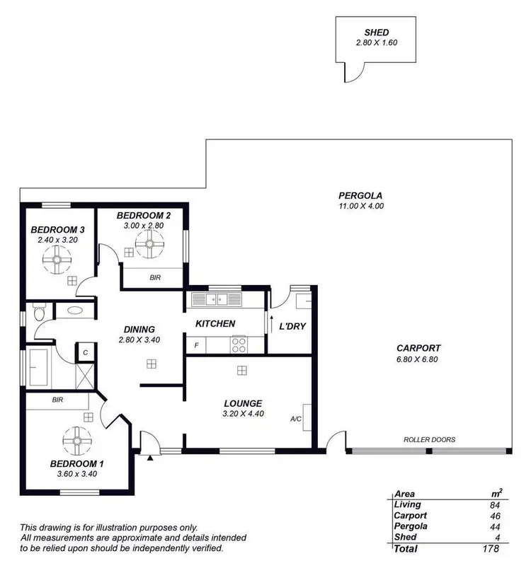 Floorplan of Homely house listing, 96 Taylors Avenue, Morphett Vale SA 5162