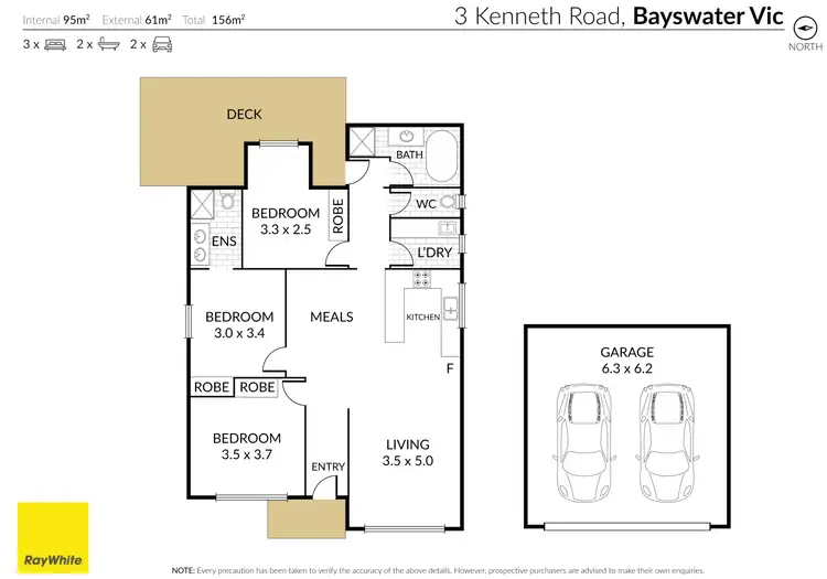 Floorplan of Homely house listing, 3 Kenneth Road, Bayswater VIC 3153