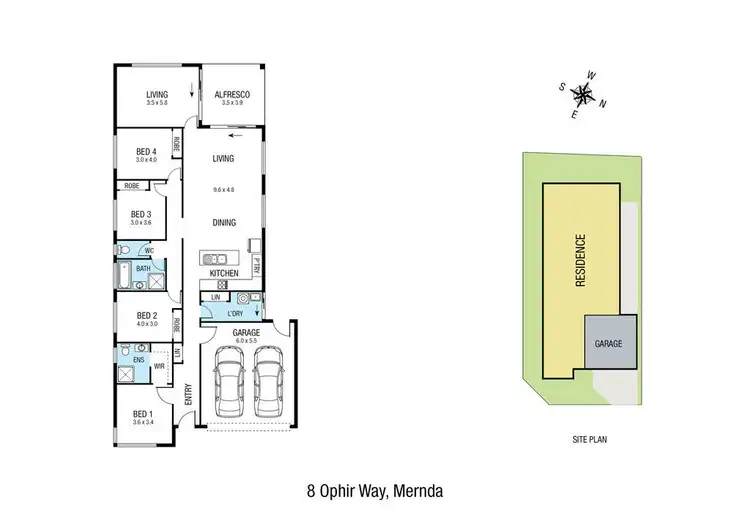 Floorplan of Homely house listing, 8 Ophir Way, Mernda VIC 3754