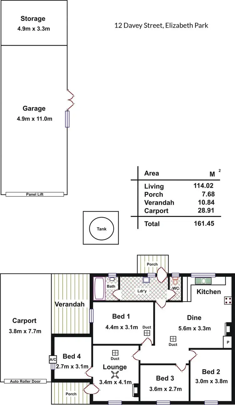 Floorplan of Homely house listing, 10 Davey Street, Elizabeth Park SA 5113