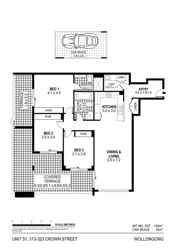 Floorplan of Homely apartment listing, 51/313 Crown Street, Wollongong NSW 2500