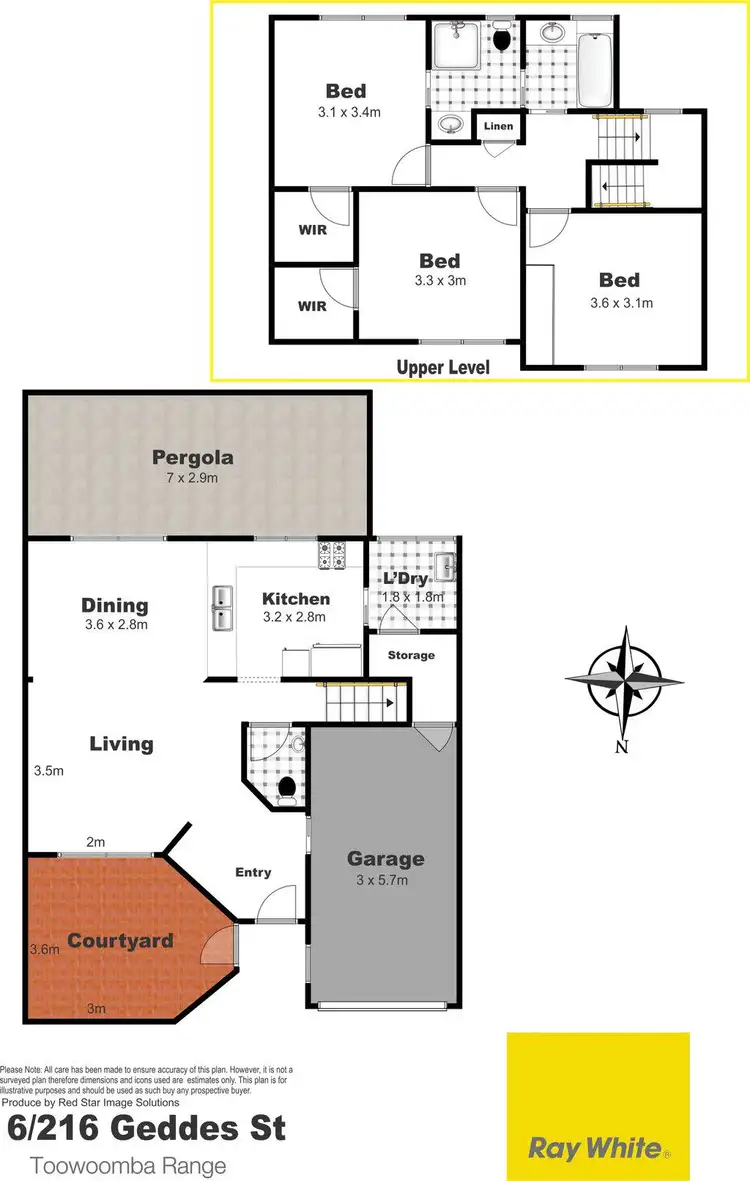 Floorplan of Homely unit listing, 6/216 Geddes Street, South Toowoomba QLD 4350