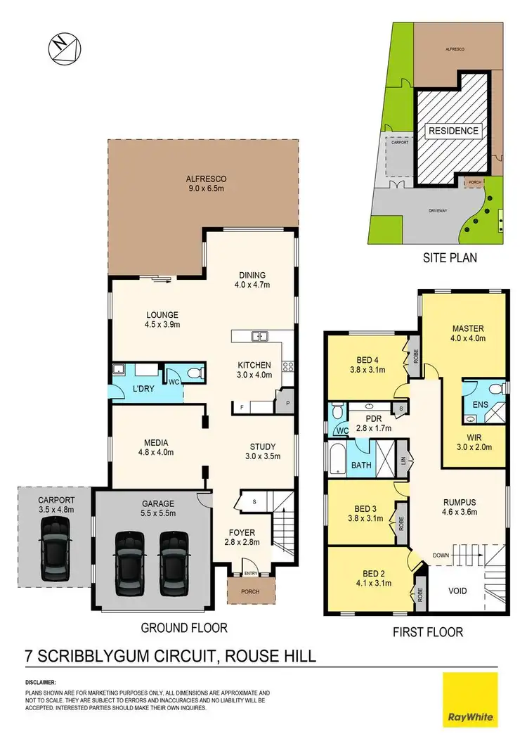Floorplan of Homely house listing, 7 Scribbly Gum Circuit, Rouse Hill NSW 2155