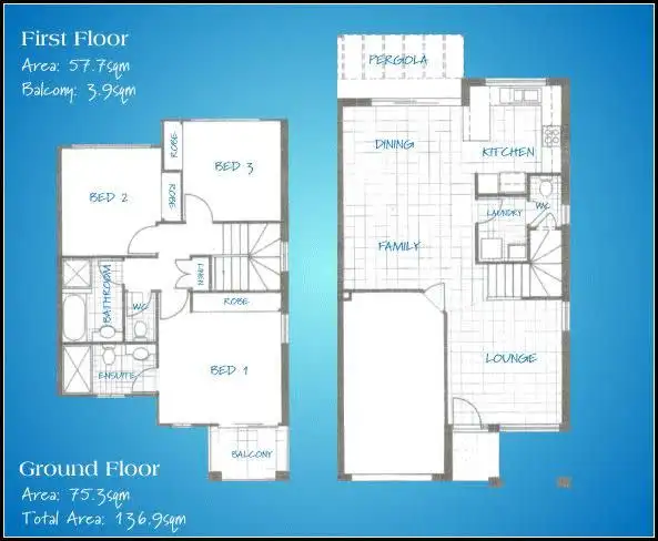 Floorplan of Homely townhouse listing, 37/2 Studio Drive, Pacific Pines QLD 4211