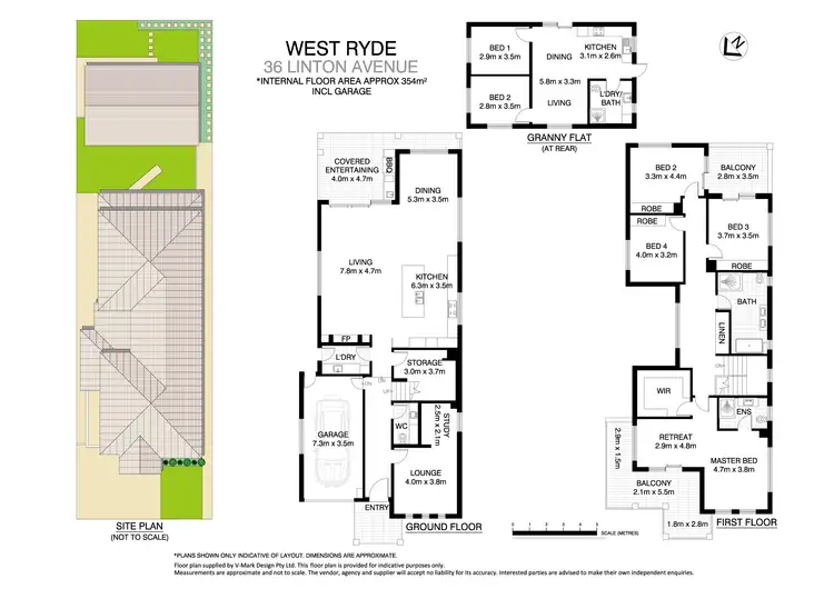 Floorplan of Homely house listing, 36 Linton Avenue, West Ryde NSW 2114