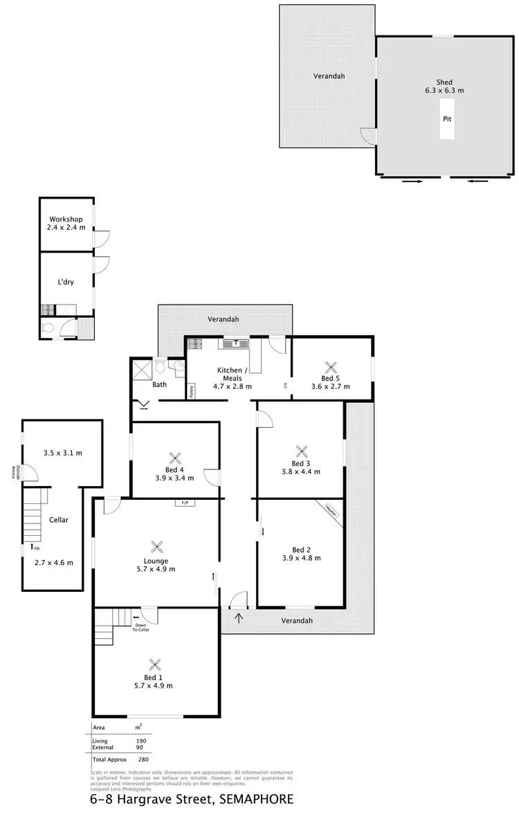 Floorplan of Homely house listing, 6-8 Hargrave Street, Semaphore SA 5019