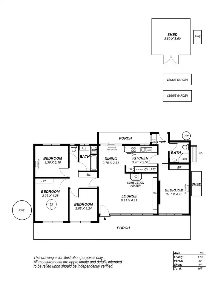 Floorplan of Homely house listing, 18 Sherwood Drive, Redwood Park SA 5097