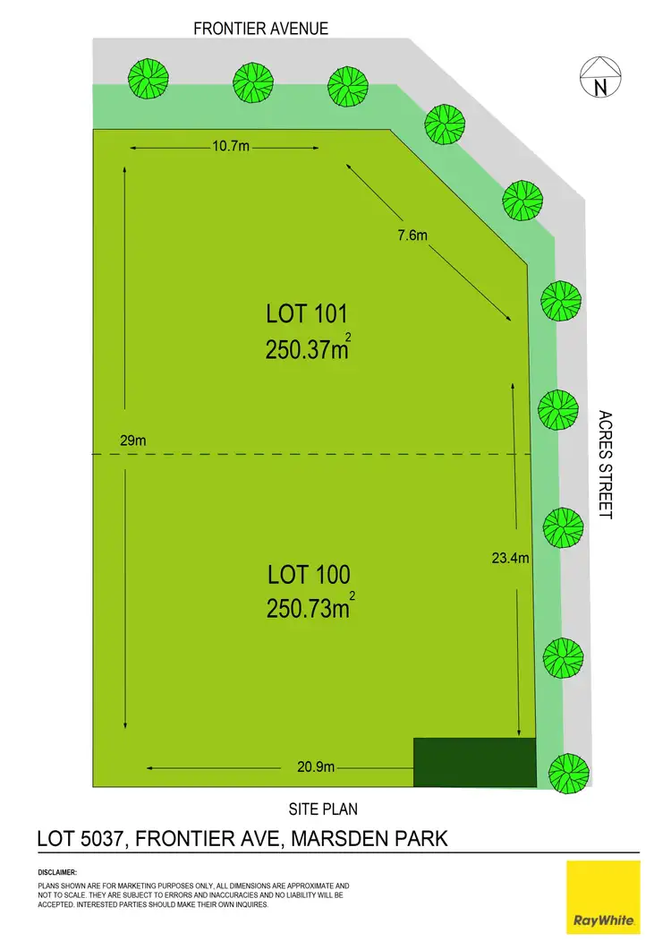 Floorplan of Homely land listing, Lot 101, 64 Frontier Avenue, Marsden Park NSW 2765