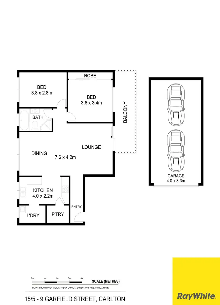 Floorplan of Homely unit listing, 15/5-9 Garfield Street, Carlton NSW 2218