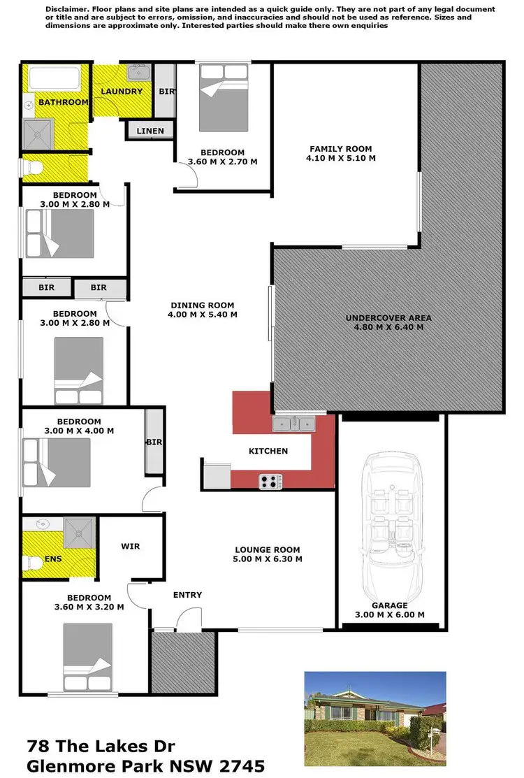 Floorplan of Homely house listing, 78 The Lakes Drive, Glenmore Park NSW 2745
