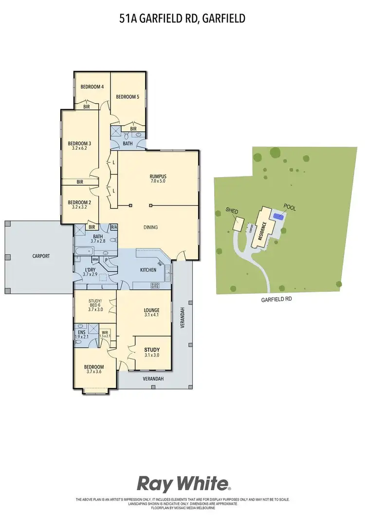 Floorplan of Homely rural property listing, 51A Garfield Road, Garfield VIC 3814