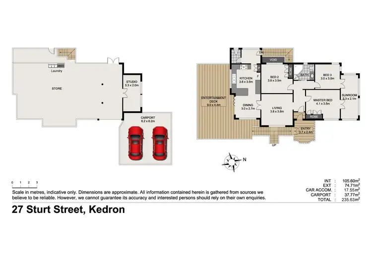 Floorplan of Homely house listing, 27 Sturt Street, Kedron QLD 4031