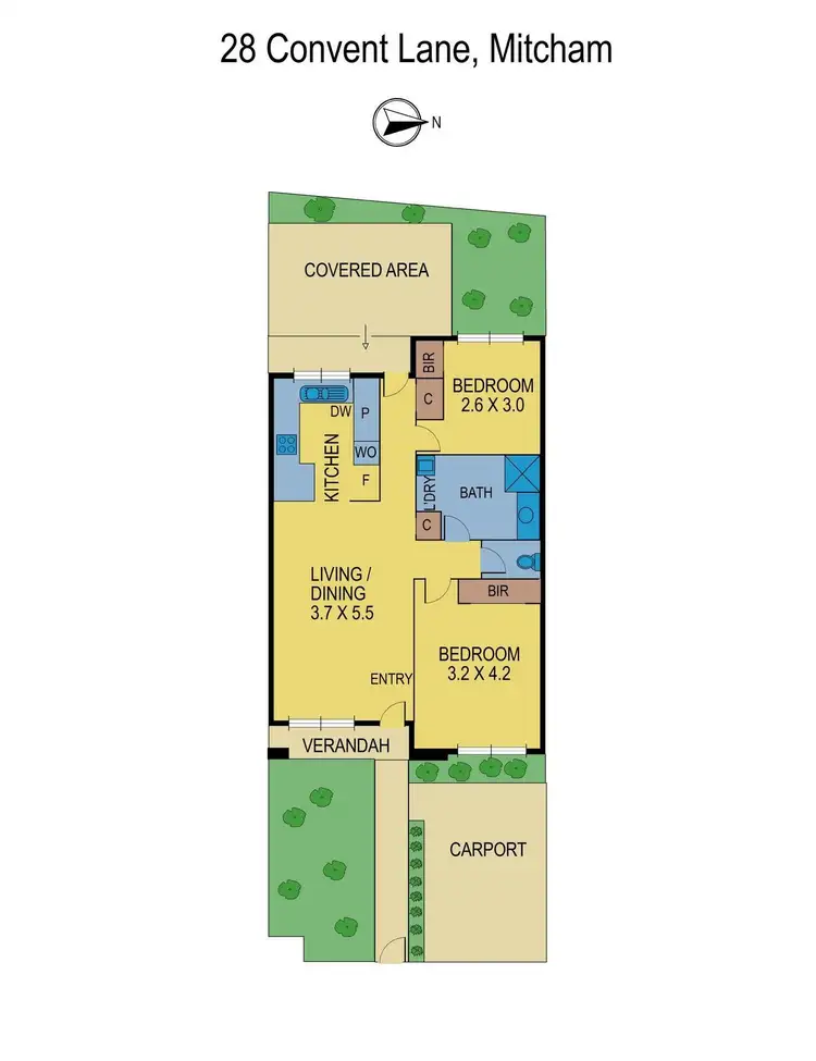 Floorplan of Homely unit listing, 28 Convent Lane, Mitcham VIC 3132