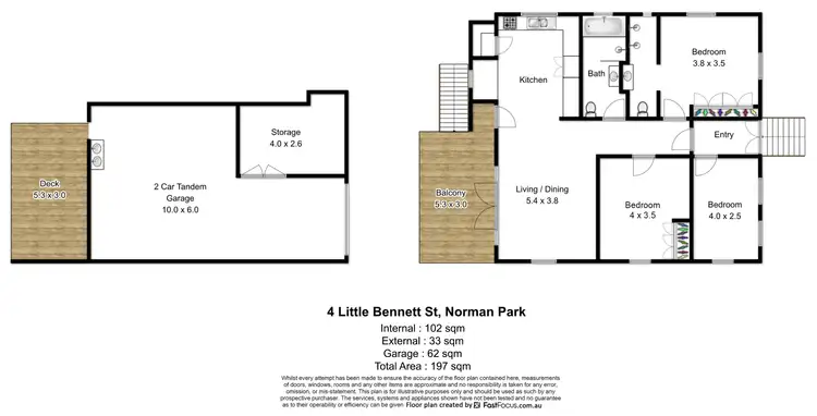 Floorplan of Homely house listing, 4 Little Bennett Street, Norman Park QLD 4170