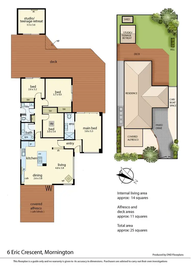 Floorplan of Homely house listing, 6 Eric Crescent, Mornington VIC 3931