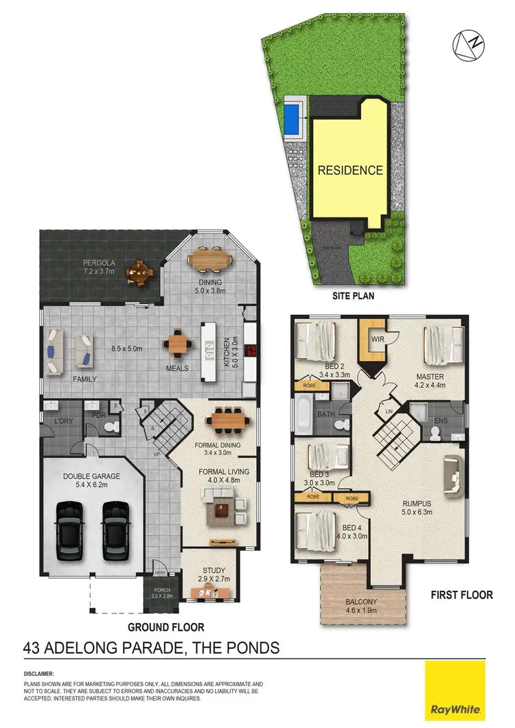Floorplan of Homely house listing, 43 Adelong Parade, The Ponds NSW 2769
