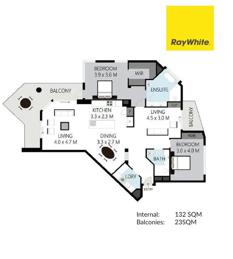 Floorplan of Homely apartment listing, 80 'Oceana On Broadbeach' 100 Old Burleigh Road, Broadbeach QLD 4218