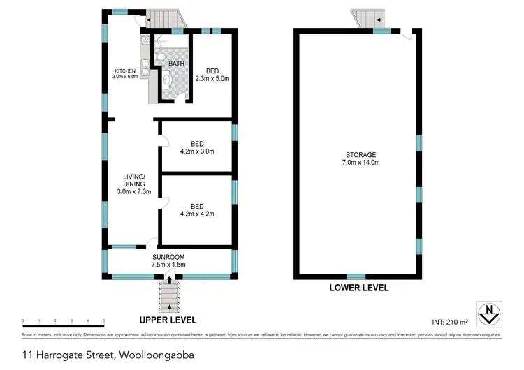 Floorplan of Homely house listing, 11 Harrogate Street, Woolloongabba QLD 4102