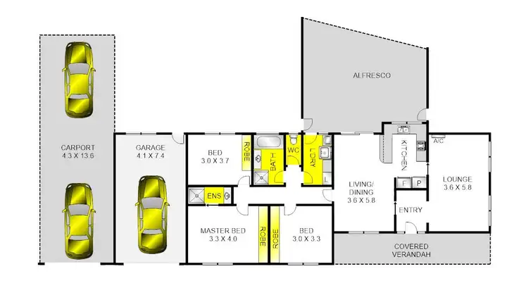 Floorplan of Homely house listing, 16 Riesling Court, Corio VIC 3214