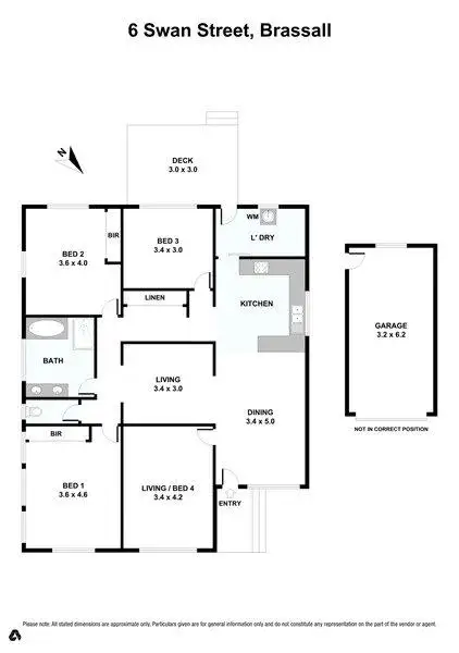 Floorplan of Homely house listing, 6 Swan Street, Brassall QLD 4305