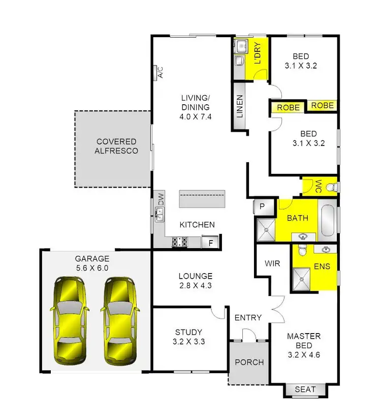 Floorplan of Homely house listing, 7 Weerana Way, Lara VIC 3212