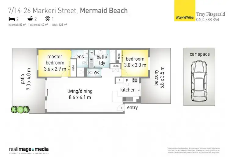Floorplan of Homely unit listing, 7/14-26 Markeri Street, Mermaid Beach QLD 4218