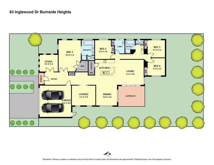 Floorplan of Homely house listing, 83 Inglewood Drive, Burnside Heights VIC 3023