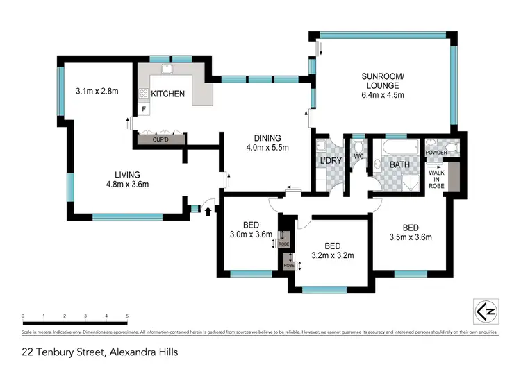 Floorplan of Homely house listing, 22 Tenbury Street, Alexandra Hills QLD 4161