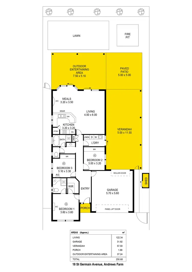 Floorplan of Homely house listing, 18 St Germain Avenue, Andrews Farm SA 5114