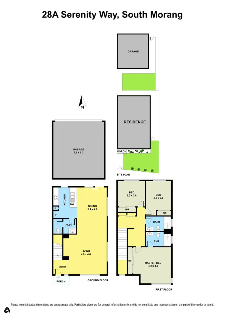 Floorplan of Homely townhouse listing, 28A Serenity Way, South Morang VIC 3752