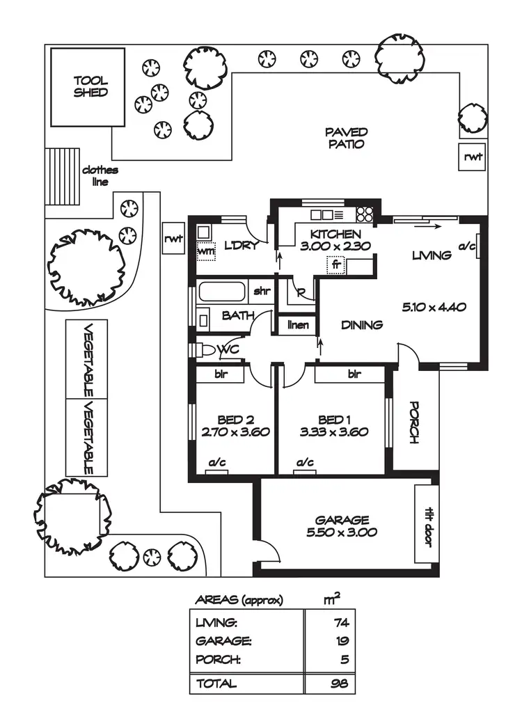 Floorplan of Homely unit listing, 8/20 Fourth Avenue, Klemzig SA 5087