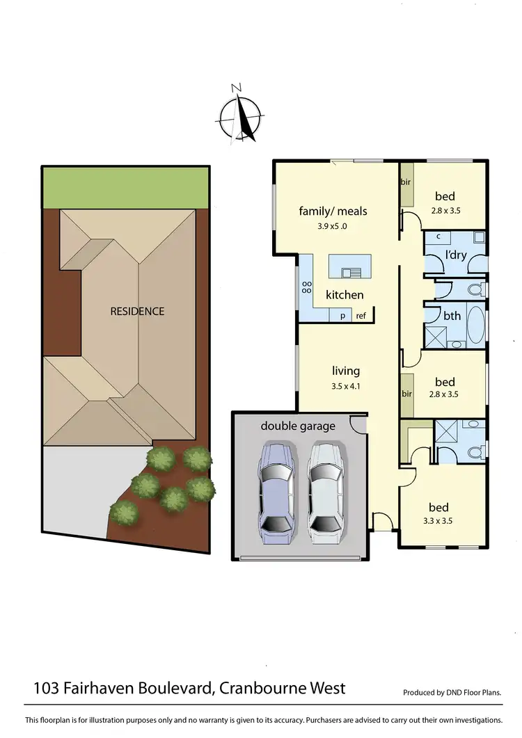 Floorplan of Homely house listing, 103 Fairhaven Boulevard, Cranbourne West VIC 3977