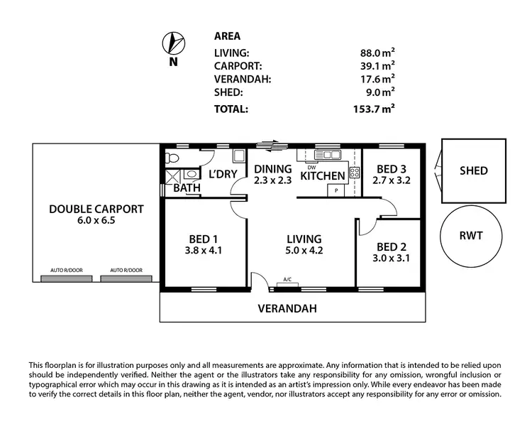 Floorplan of Homely unit listing, Unit 2/71 Strathmont Court, Strathalbyn SA 5255
