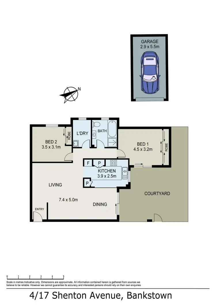 Floorplan of Homely unit listing, 4/17-19 Shenton Avenue, Bankstown NSW 2200
