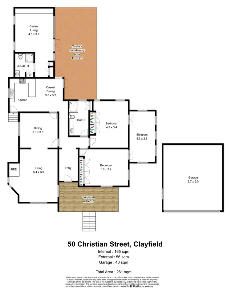 Floorplan of Homely house listing, 50 Christian Street, Clayfield QLD 4011